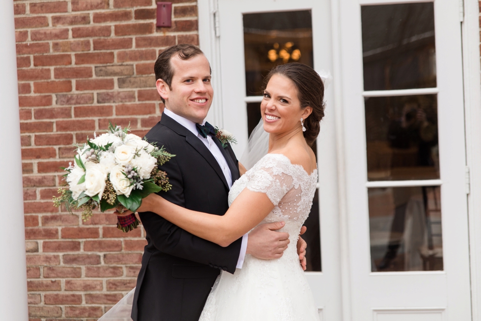 First Look - Tidewater Inn New Years Eve Wedding - Associate Caitlin