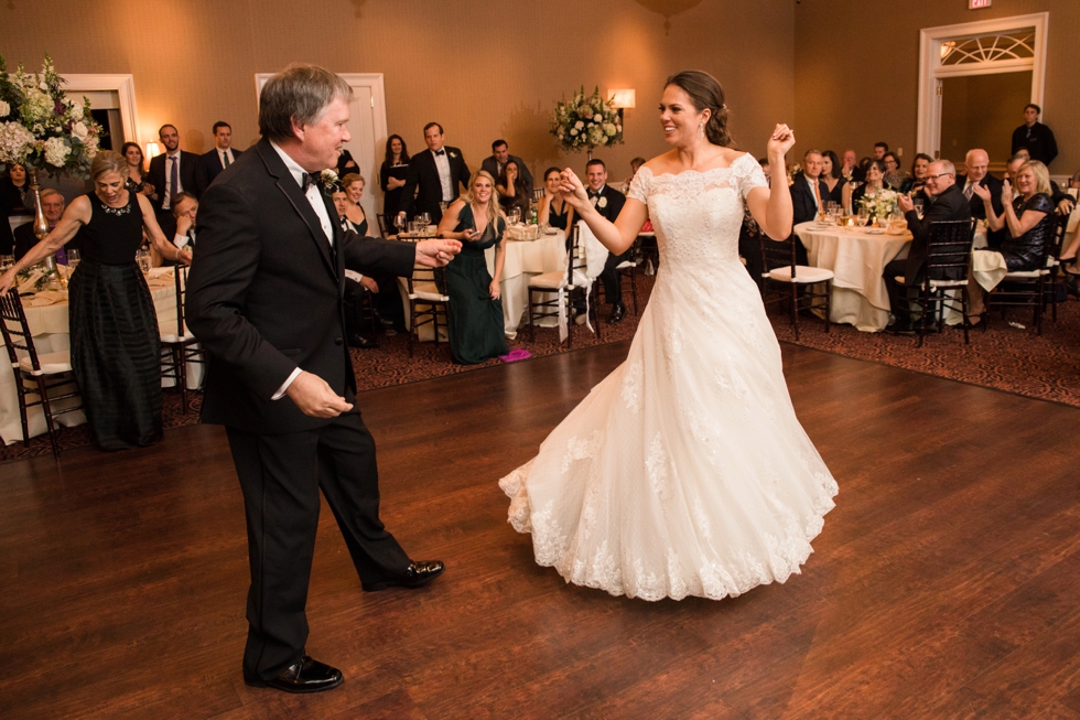 New Years Eve Wedding Reception at the Tidewater Inn - Associate Caitlin - Father Daughter Dance