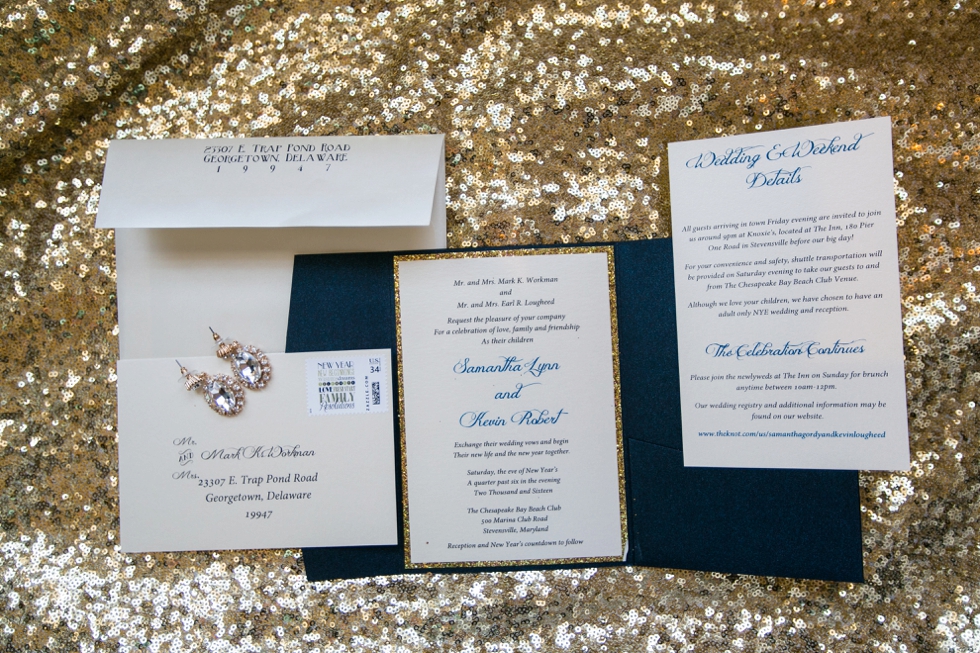 Eastern Shore Elegant Wedding Photography - Gold Sparkle