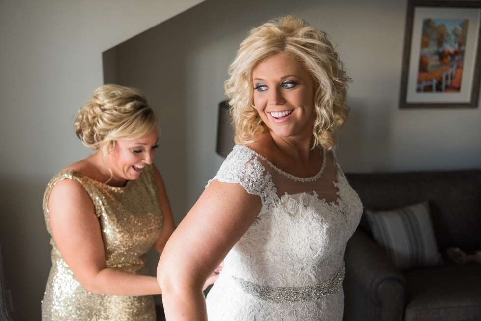 Eastern Shore Elegant Wedding Photography - Allure Bridal Gold Sparkle