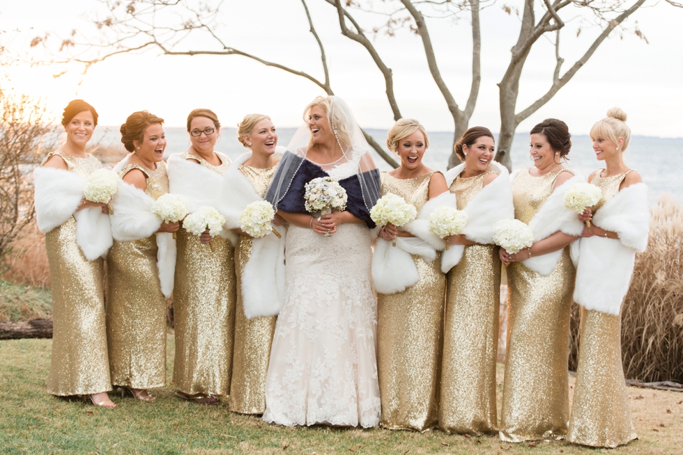 Eastern Shore Elegant Wedding Photography - Allure Bridal Gold Sparkle