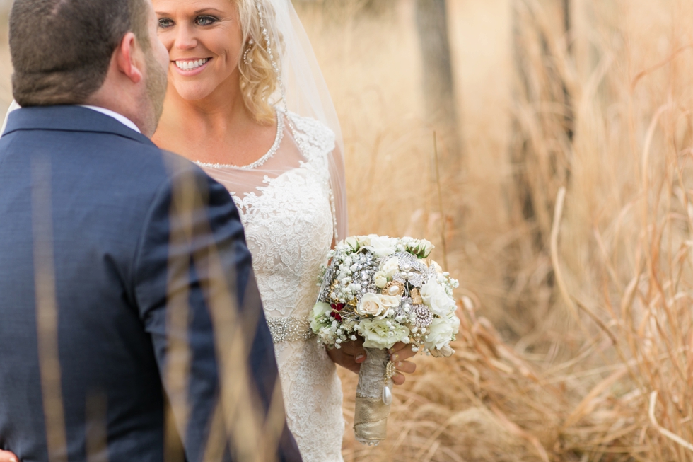 Chesapeake Bay Beach Winter Wedding Photographers