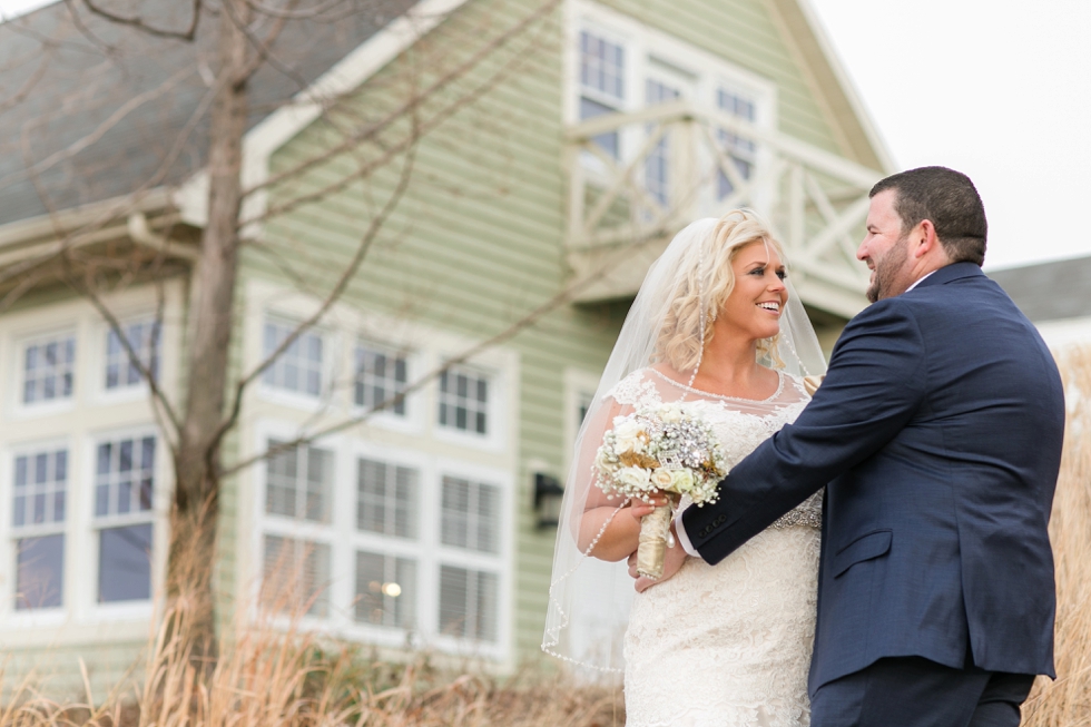 Chesapeake Bay Beach Winter Wedding Photographers