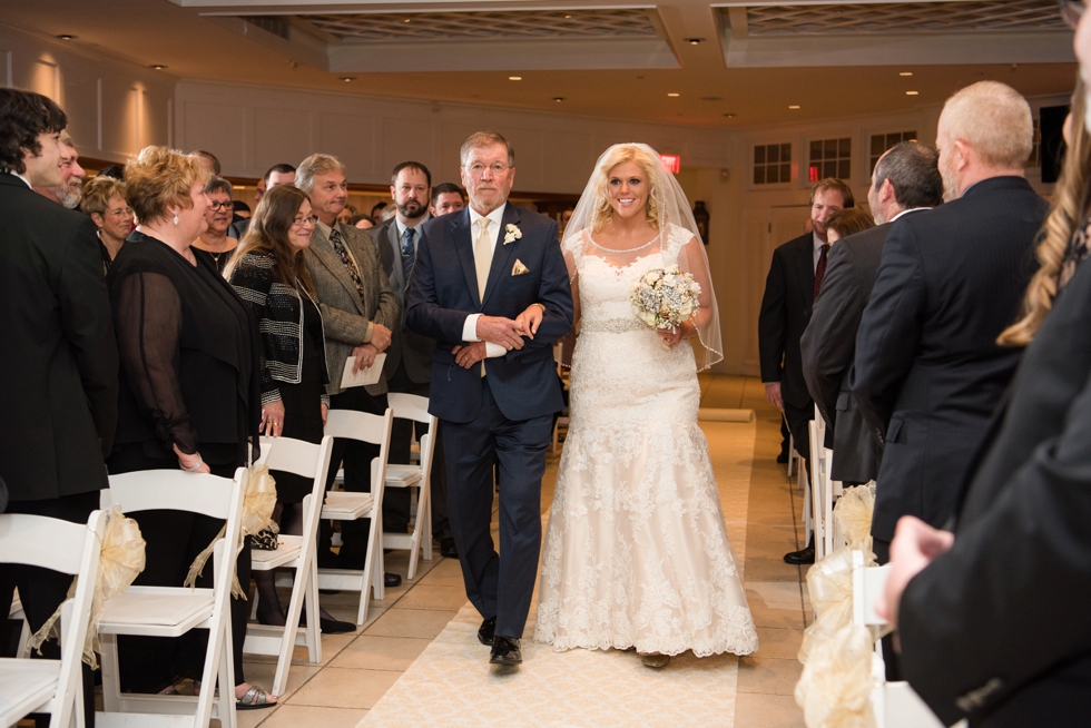 Chesapeake Bay Beach Club Sunset Ballroom Wedding Ceremony