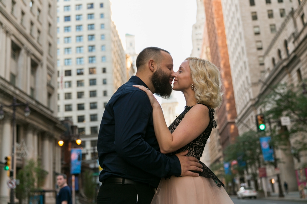 Philadelphia Engagement Photos at City Hall