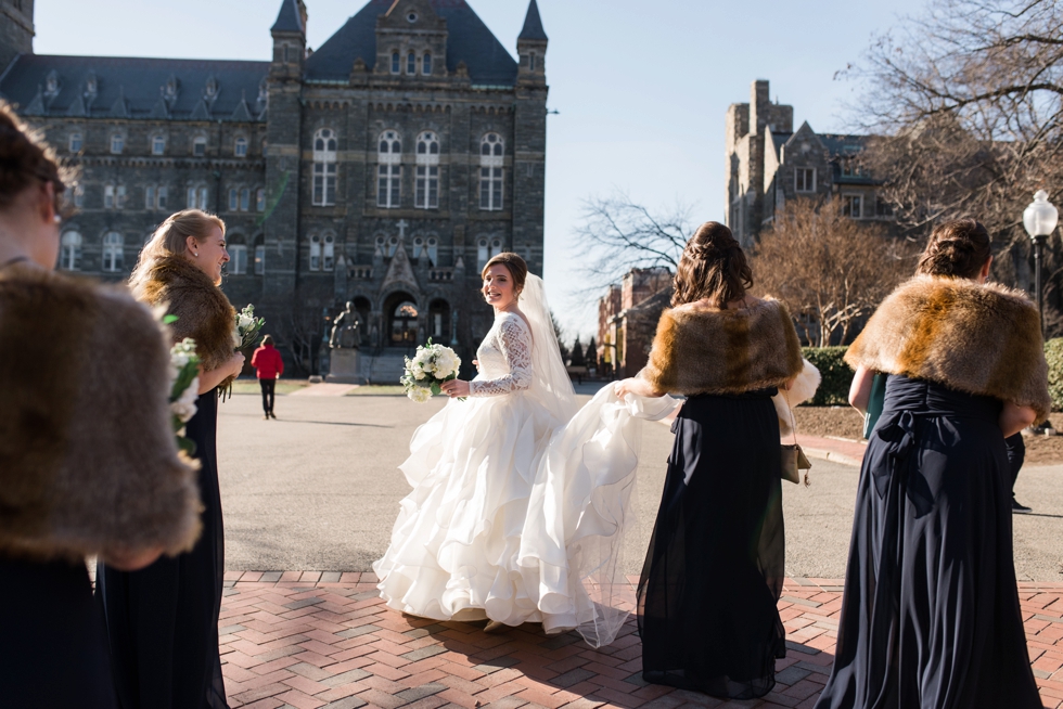 Sareh Nouri Bridal - Healy Hall Georgetown University Wedding