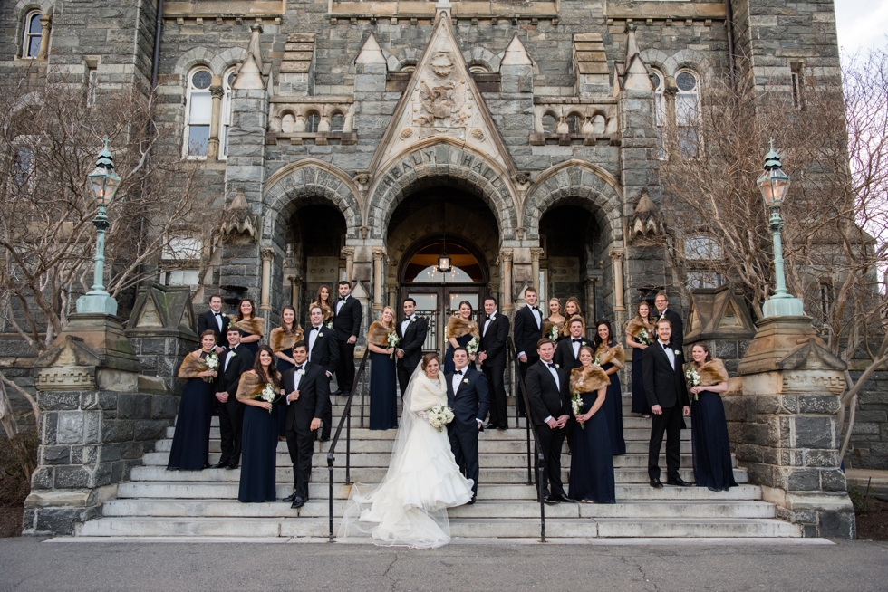 Healy Hall Georgetown University Wedding Photographer