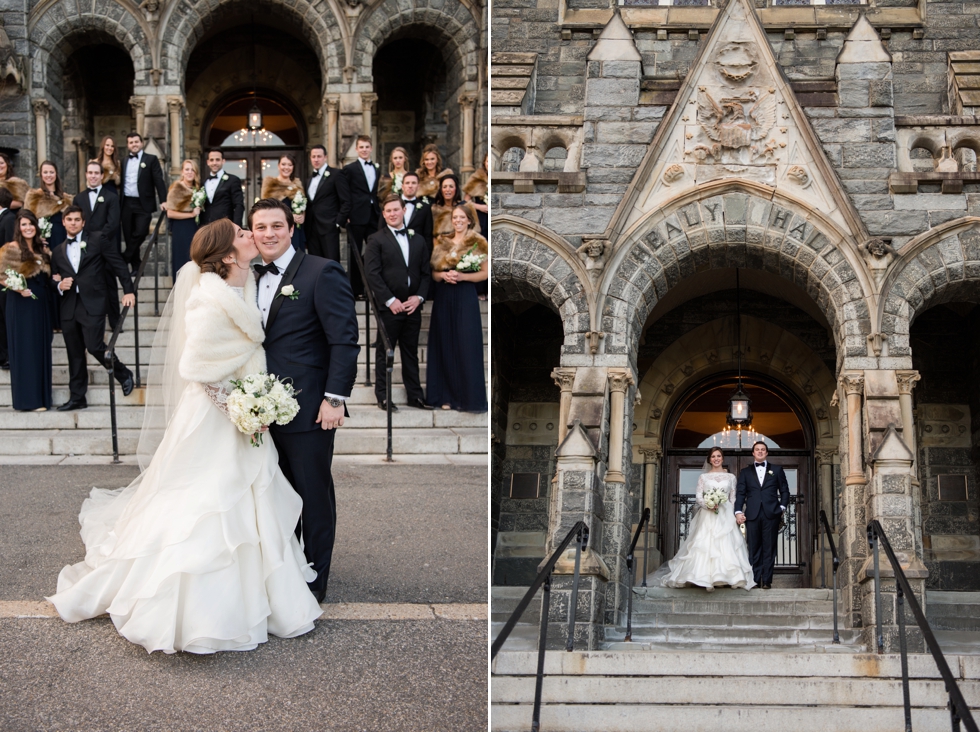 Healy Hall Georgetown University Wedding Photographer