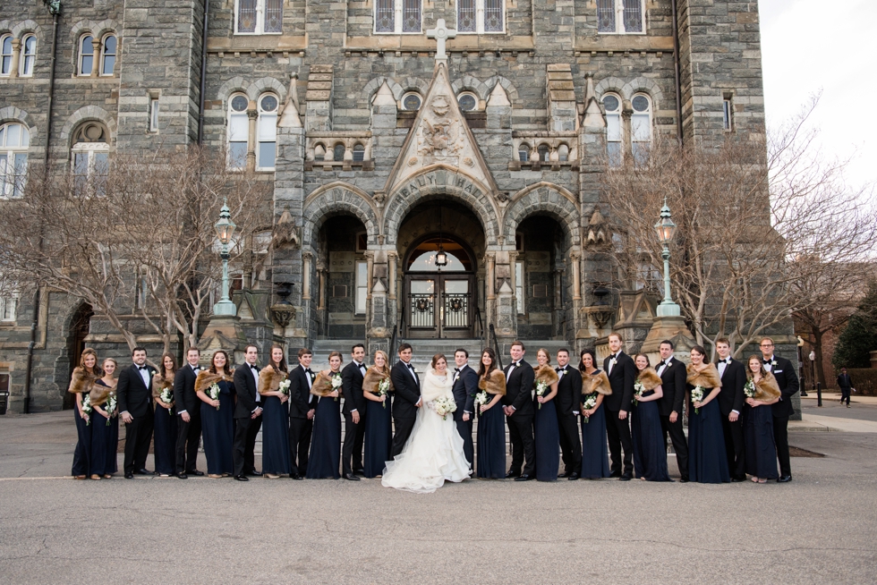 Healy Hall Georgetown University Wedding Photographer