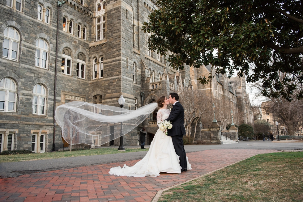 Healy Hall Georgetown University Wedding Photographer