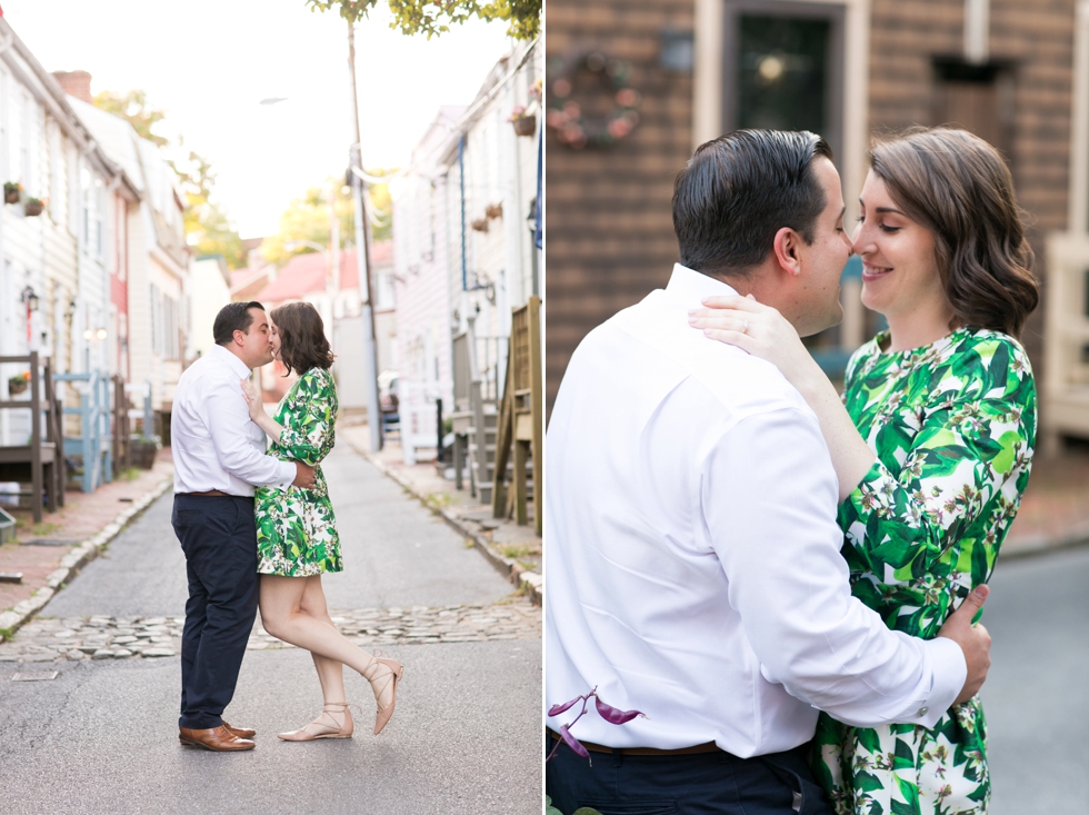 Annapolis Maryland Destination Engagement Photographer - Pinkney Alley