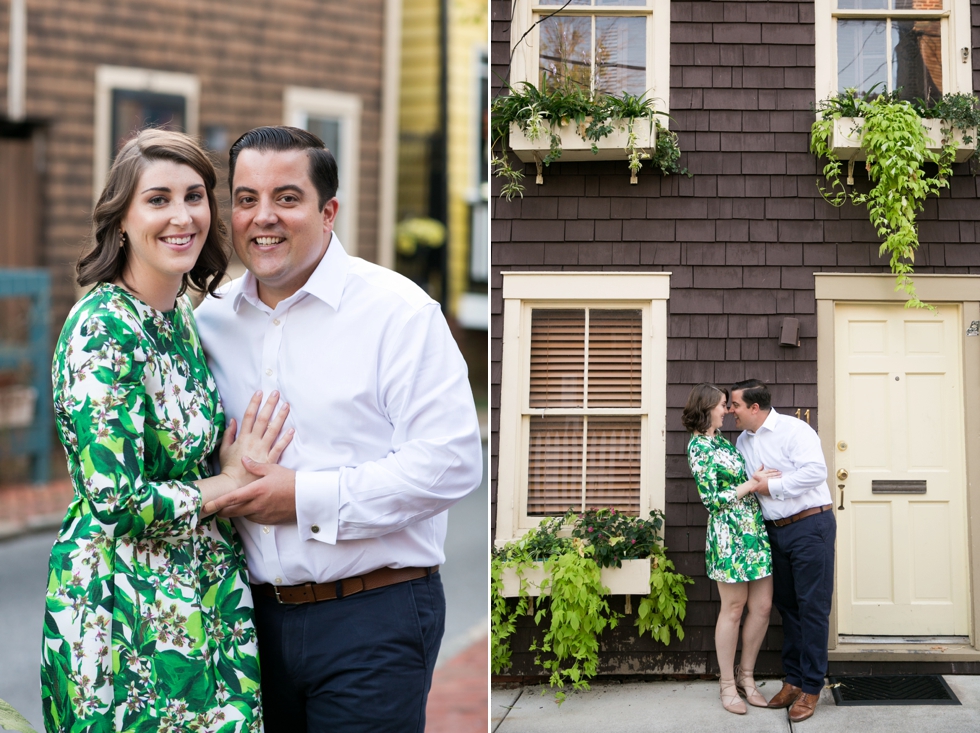 Annapolis Maryland Destination Engagement Photographer - Pinkney Alley