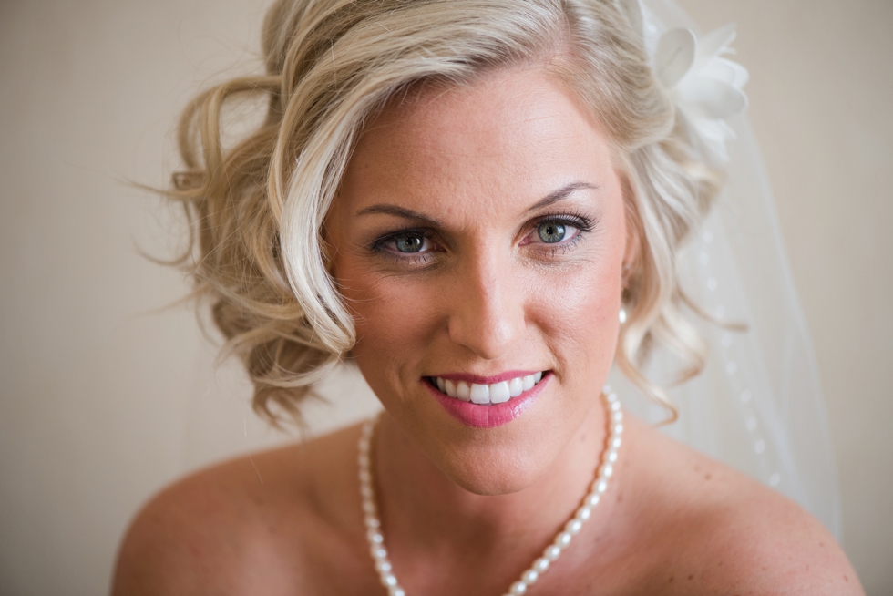 Philadelphia Wedding bridal portrait - Silver Swan Bayside getting ready