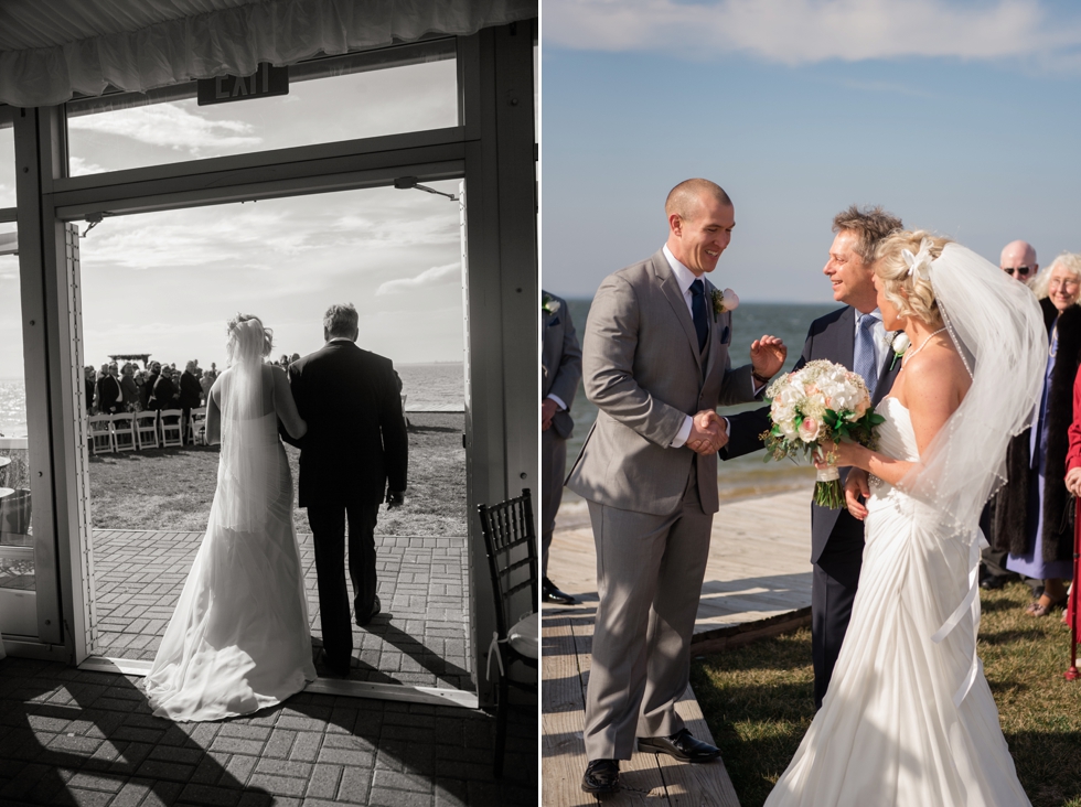 Eastern Shore Wedding Photographer - Silver Swan Bayside outdoor ceremony