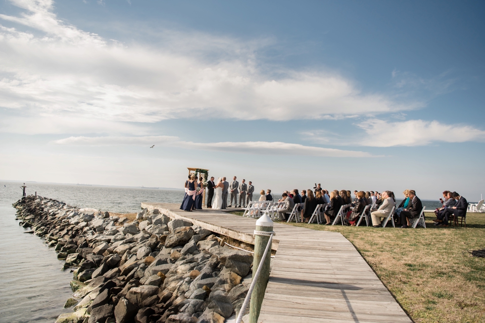 Eastern Shore Wedding Photographer - Silver Swan Bayside outdoor ceremony