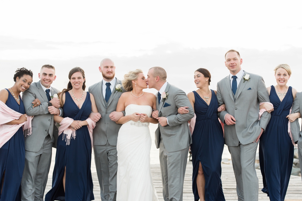 Silver Swan Bayside wedding party - Eastern Shore Wedding Photographer