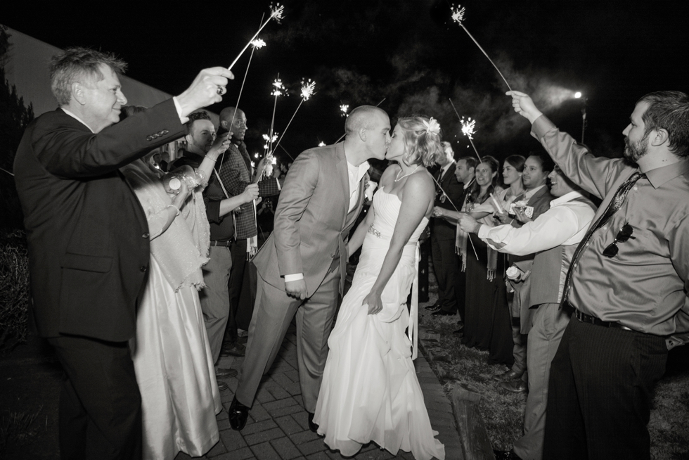 Silver Swan Bayside sparkler exit - Wedding Photographer from Philadelphia