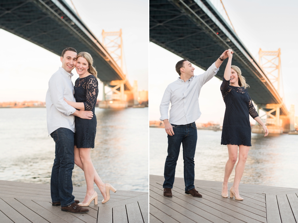 Race Street Pier Engagement Photography