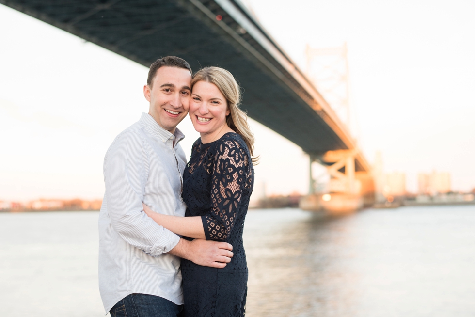 Ben Franklin Bridge Engagement Photography