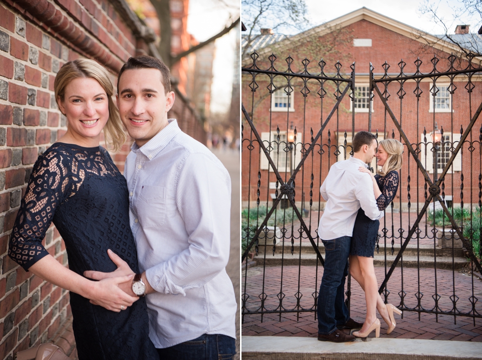 Old City Philadelphia Engagement Photographer