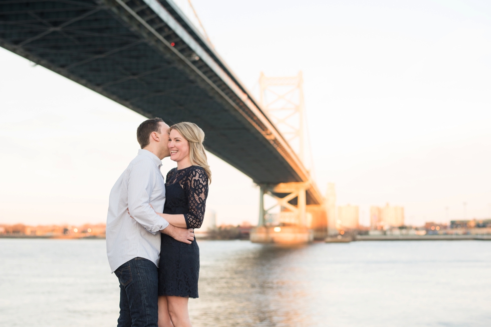 Ben Franklin Bridge Engagement Photography