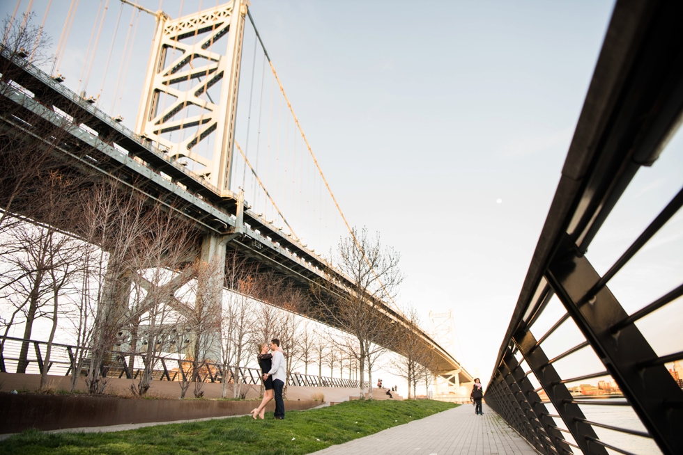 Ben Franklin Bridge Engagement Photography