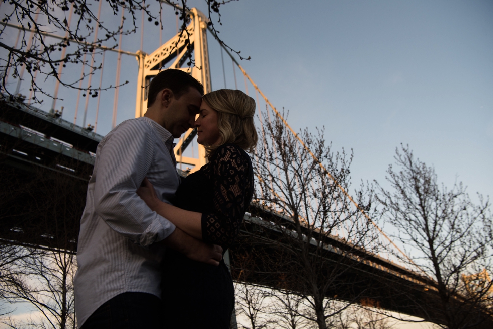 Ben Franklin Bridge Engagement Photography