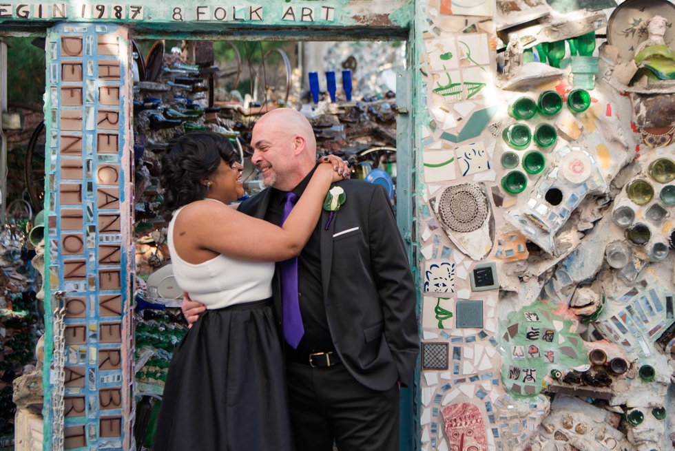 Elopement in Philadelphia Magic Gardens - South Street Wedding Photographer