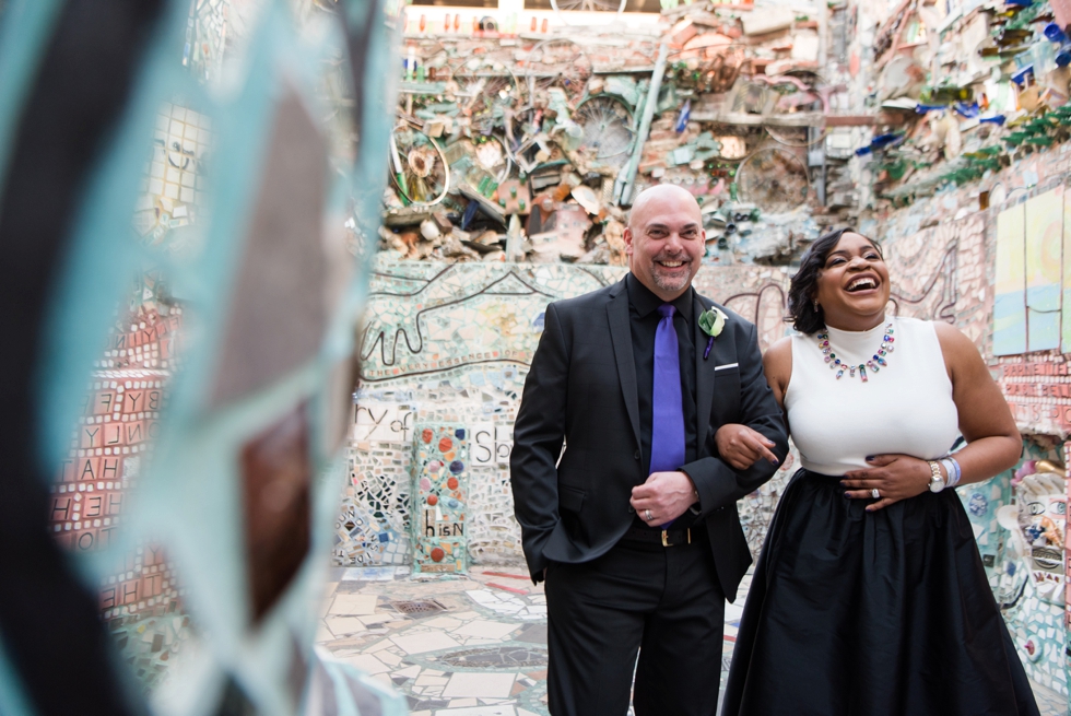 Philadelphia Magic Gardens Wedding - South Street Elopement Photographer