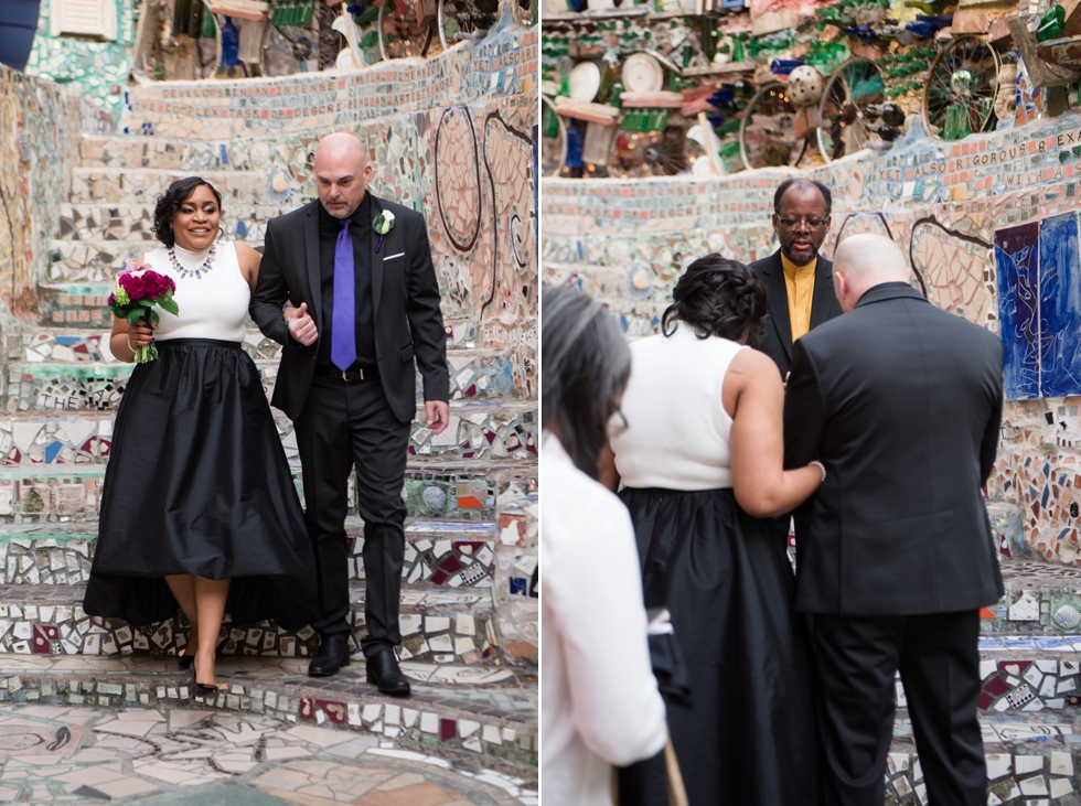 Philadelphia Magic Gardens Wedding Ceremony - Philadelphia Elopement Photographer