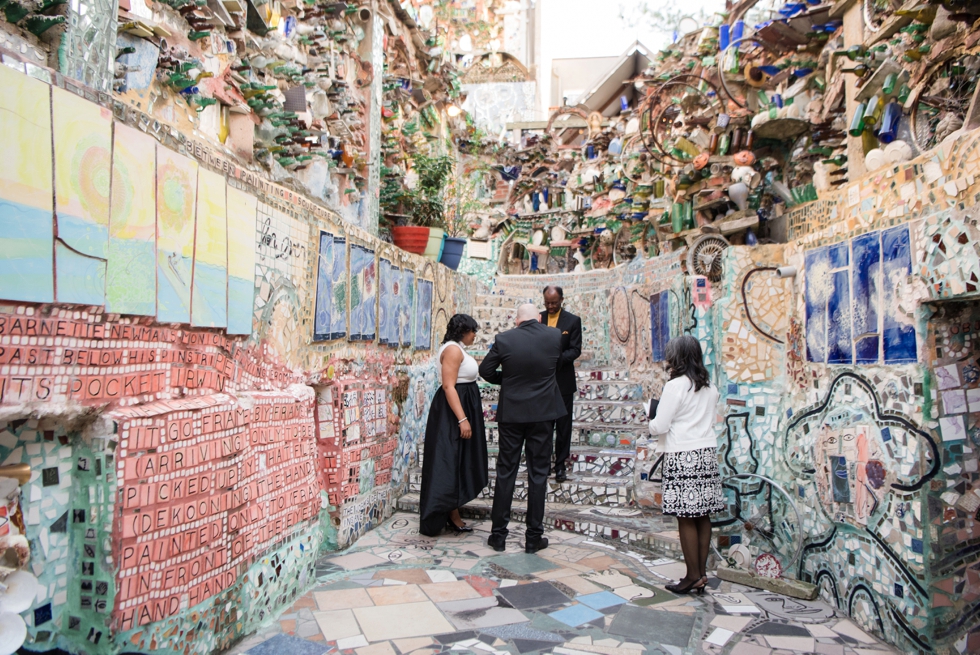 Philadelphia Magic Gardens Wedding Ceremony - Philadelphia Elopement Photographer