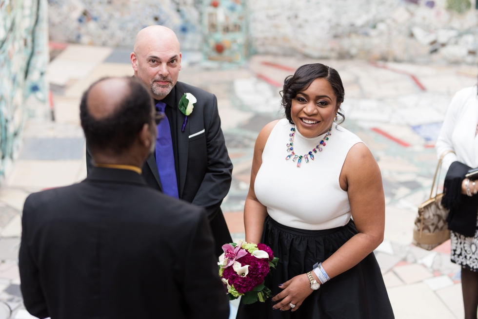 Philadelphia Magic Gardens Wedding Ceremony - South Street Elopement Photographer