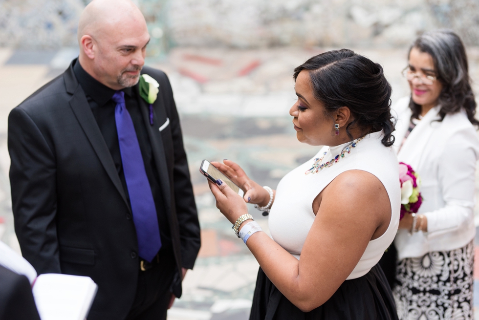 Philadelphia Magic Gardens Wedding Ceremony - South Street Elopement Photographer