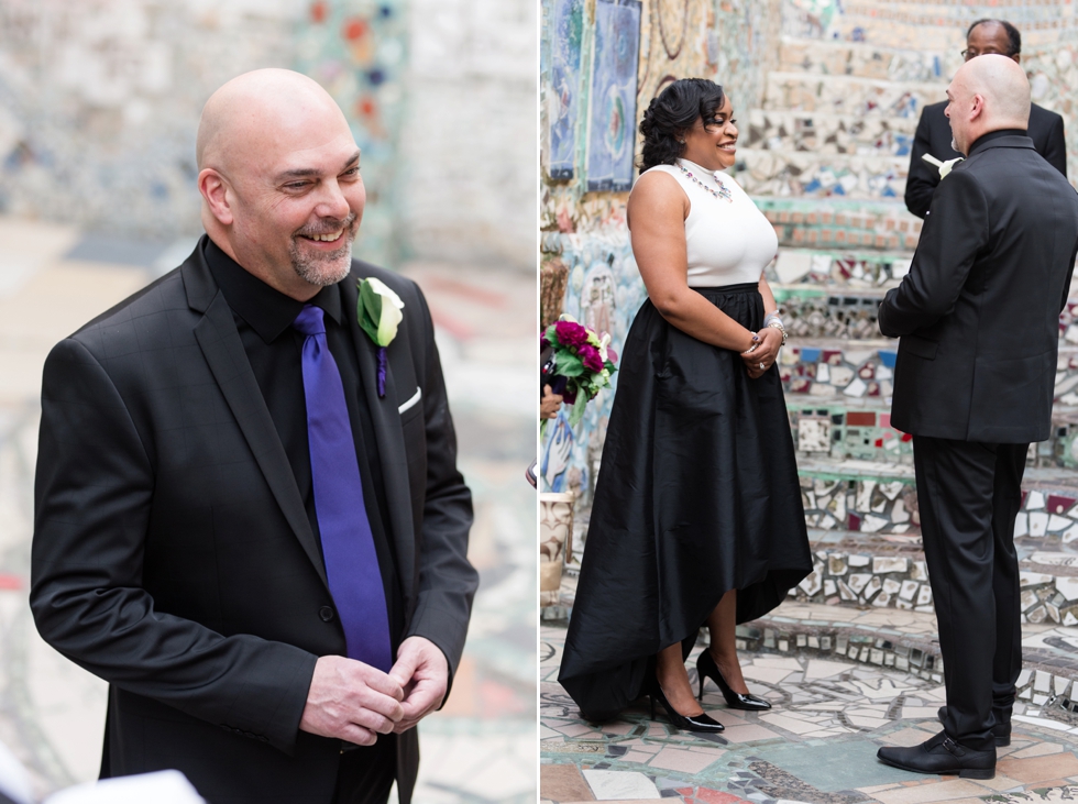 Philadelphia Magic Gardens Wedding Ceremony - South Street Elopement Photographer