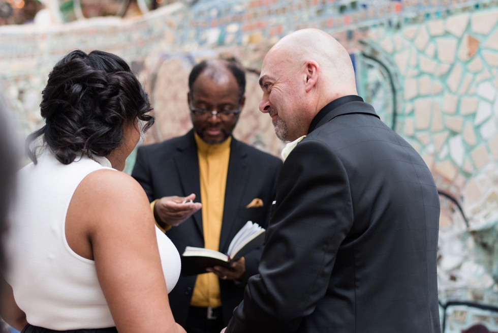 Philadelphia Magic Gardens Wedding Ceremony - South Street Elopement Photographer