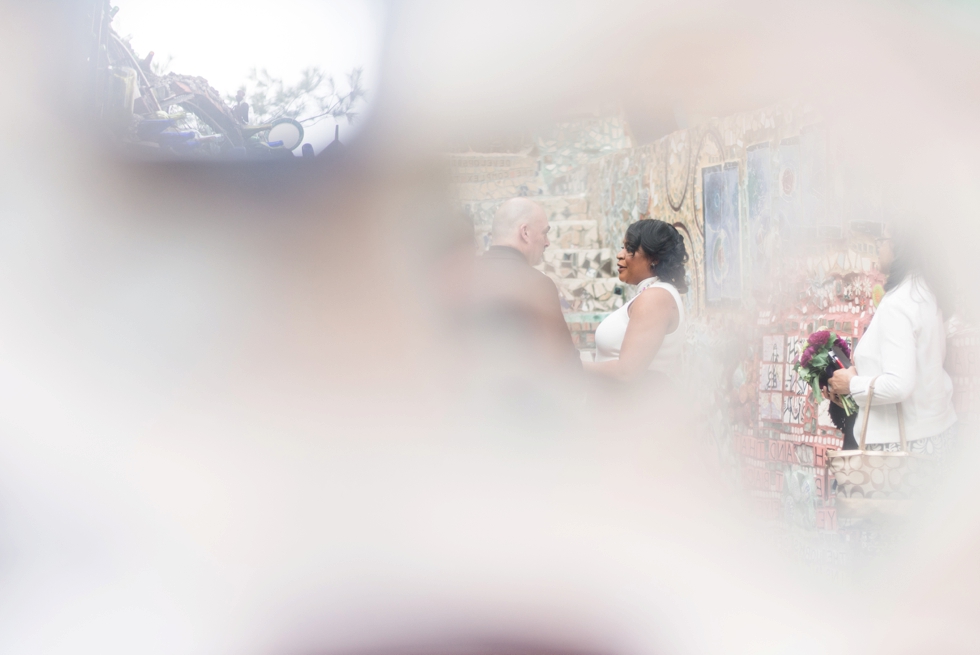 Philadelphia Magic Gardens Wedding Ceremony - South Street Elopement Photographer