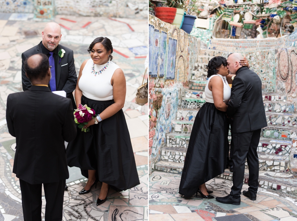 Philadelphia Magic Gardens Wedding Ceremony - South Street Elopement Photographer