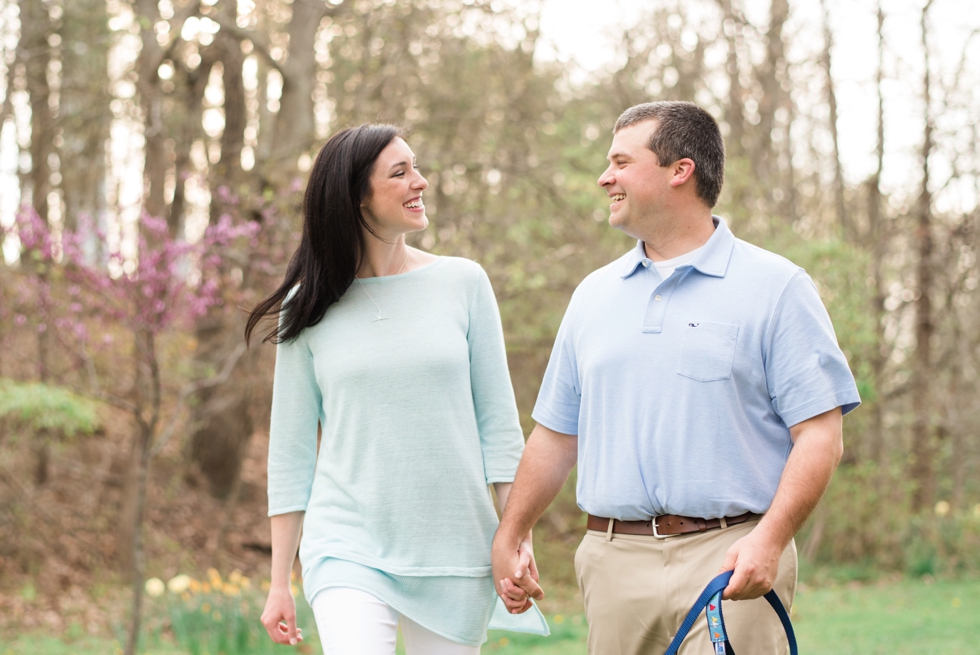 Port Annapolis Engagement session - Dog in engagement photos