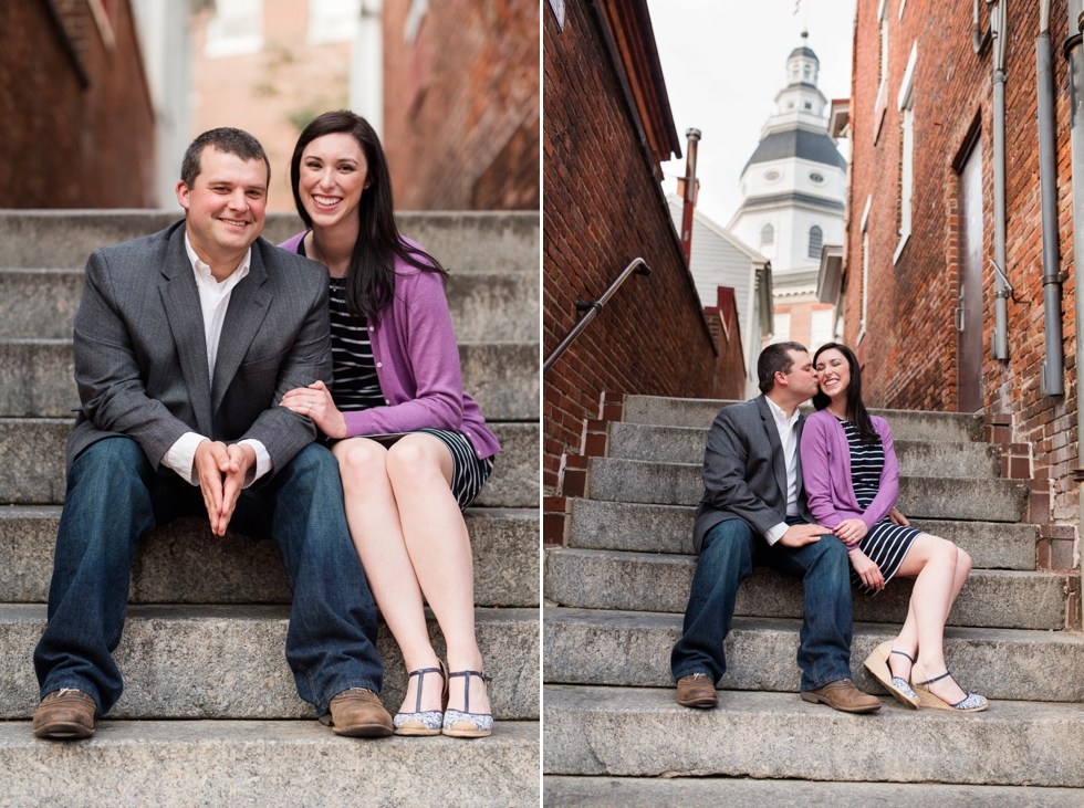 Traveling Engagement Photographer in Annapolis Maryland - Maryland State House