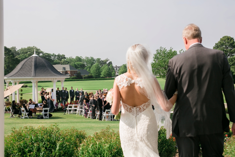 Destination Wedding Photographer in Williamsburg VA -Two Rivers Country Club Ceremony