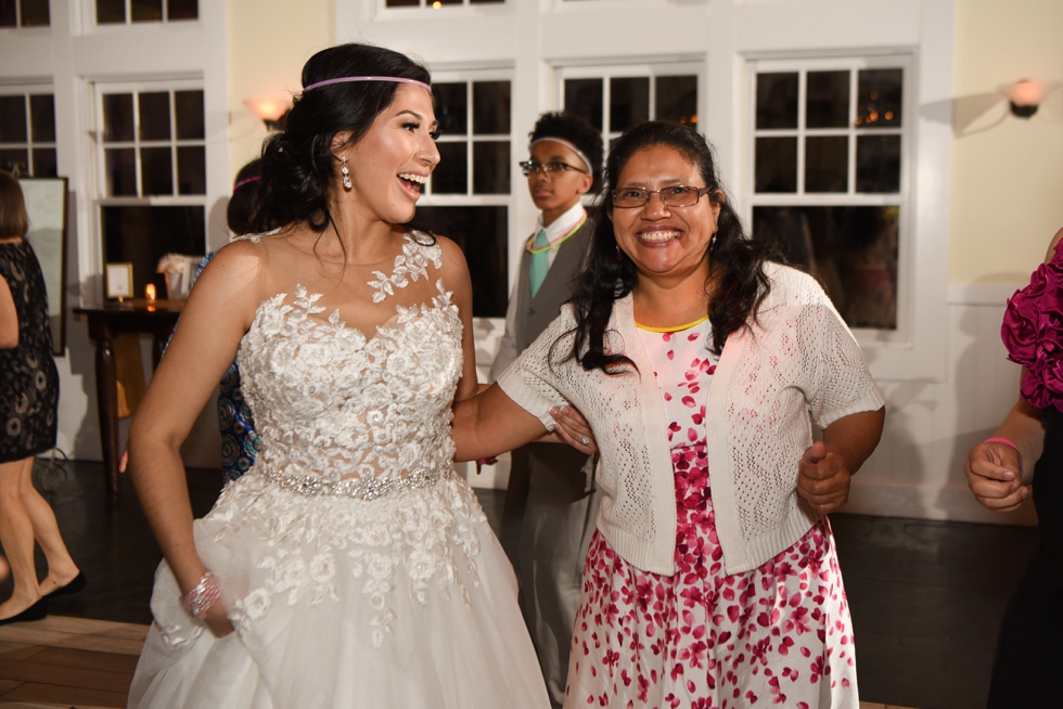 Chesapeake Bay Beach Club Wedding in Tavern Ballroom - Salvadoran Wedding Reception