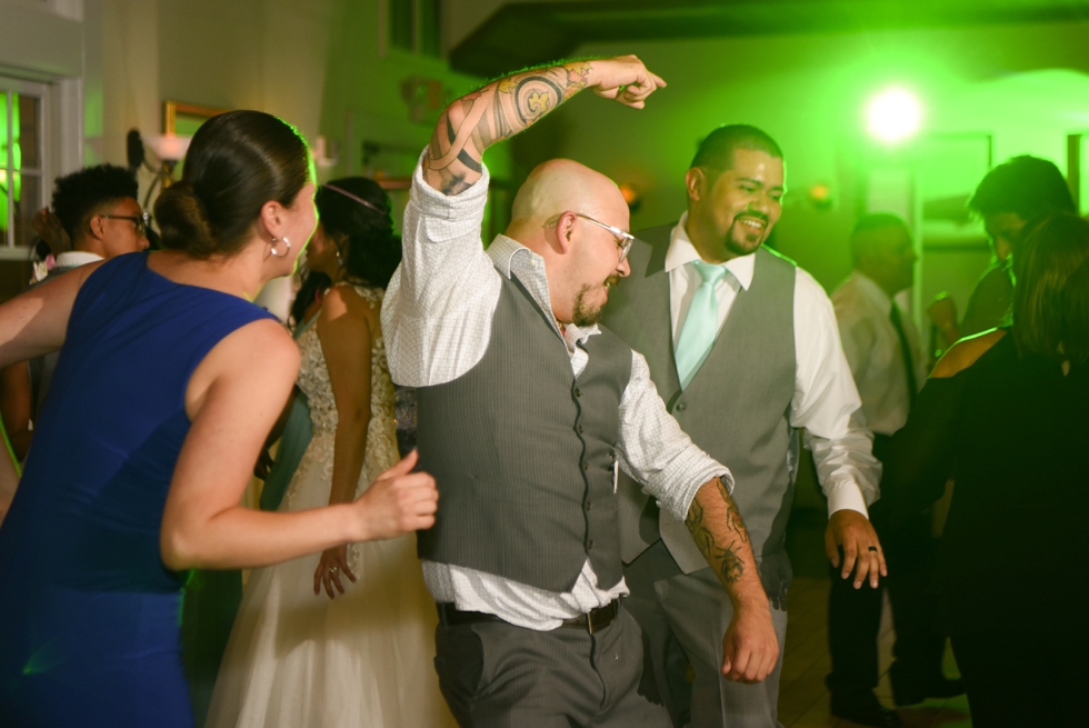 Chesapeake Bay Beach Club Wedding in Tavern Ballroom - Salvadoran Wedding Reception