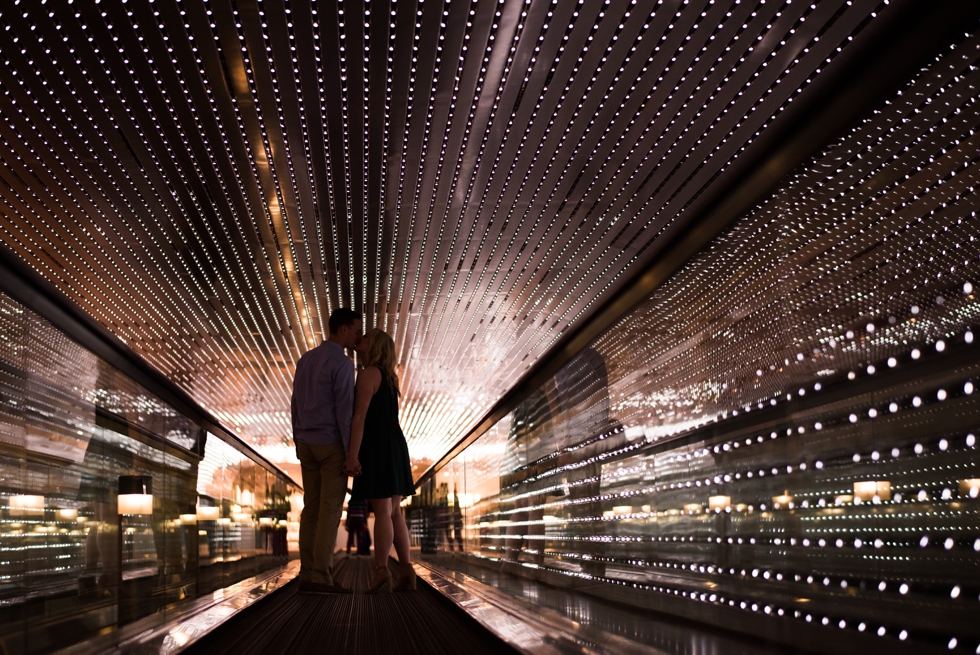 Washington DC Engagement session at National Gallery of Art - Leo Villareal exhibit