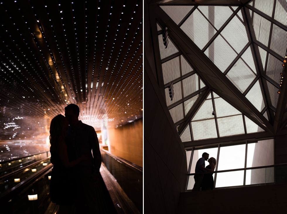 Washington DC Engagement session at National Gallery of Art - Leo Villareal exhibit