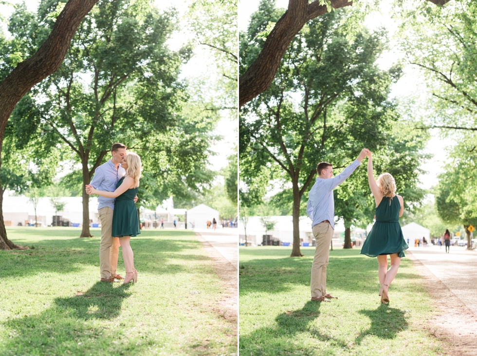 Washington DC National Mall Engagement photographer