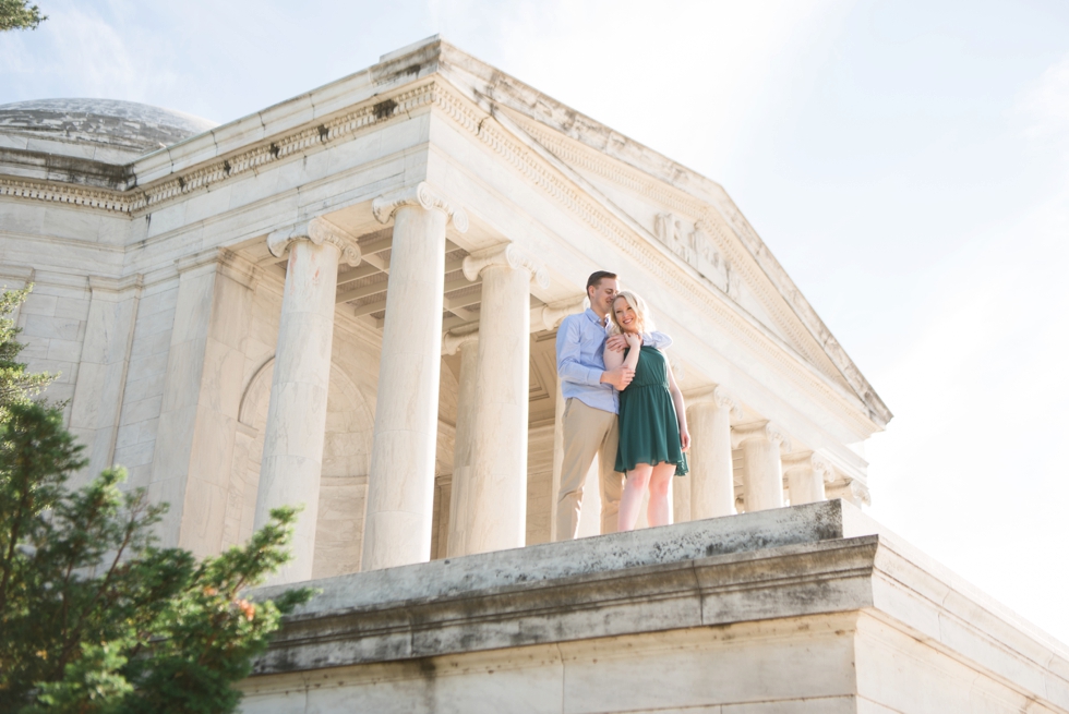 Washington DC Engagement photographs - Thomas Jefferson Memorial