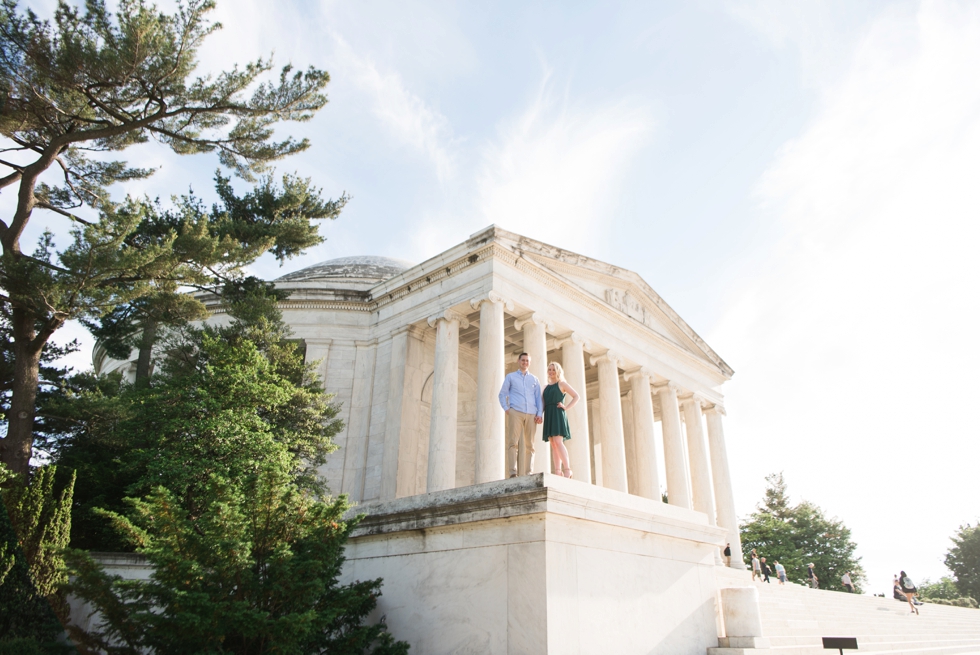 Washington DC Engagement photographs - Thomas Jefferson Memorial