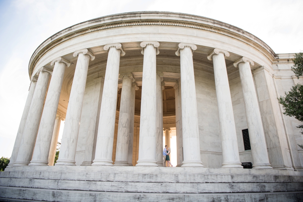 Washington DC Engagement photographs - Thomas Jefferson Memorial