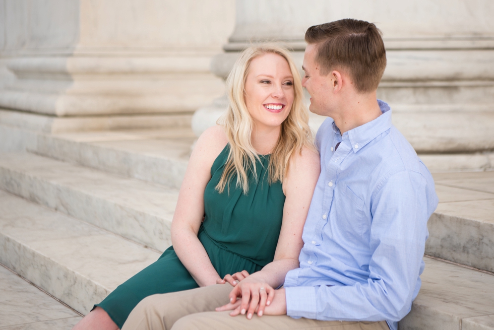 Washington DC Engagement photographs - Thomas Jefferson Memorial