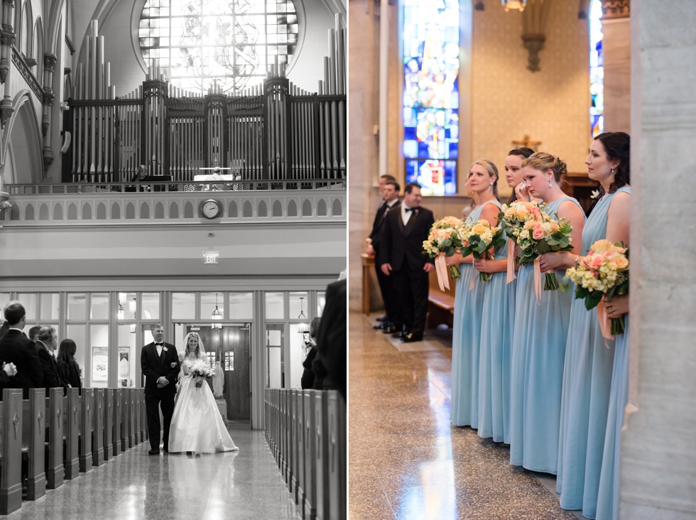 Towson Maryland Wedding Ceremony at Immaculate Conception Church